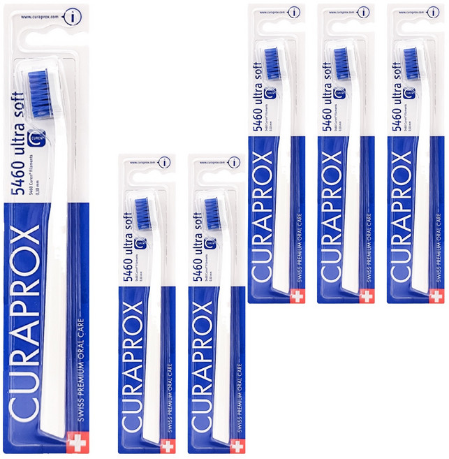 CURAPROX 酷瑞絲 超柔軟牙刷 CS 5460 顏色隨機, 1入, 6支