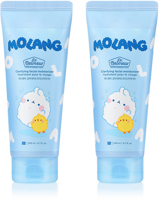 더페이스샵 몰랑이 닥터벨머 클래리파잉 모이스처라이저 로션, 2개, 200ml