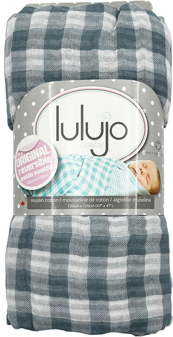 lulujo 嬰兒雙面包巾 100%純棉 muslin棉紗 雙面不同花色