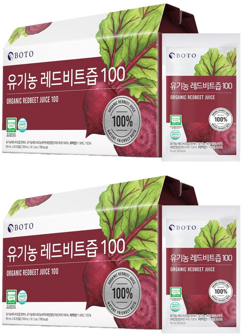 보뚜 레드비트즙 100, 90ml, 60개