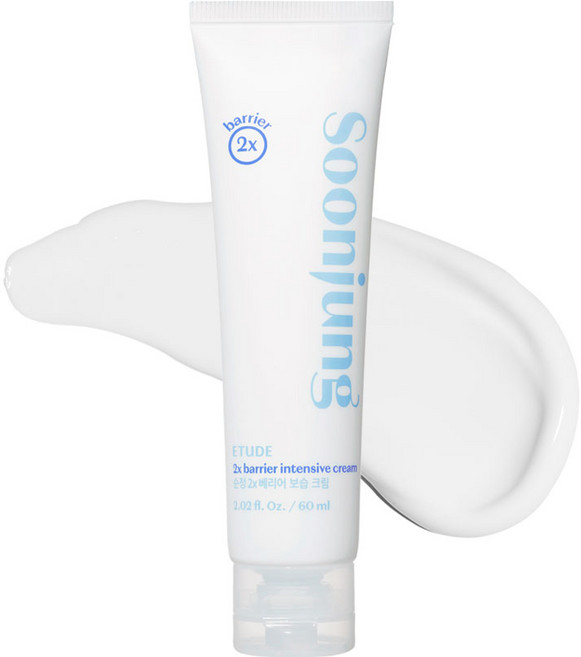 에뛰드하우스 순정 2x 베리어 보습 크림, 60ml, 1개