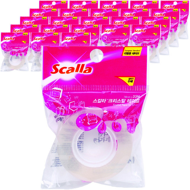 스칼라 크리스탈 테이프 리필, C1833R, 24개