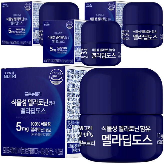 티에프티 프롬뉴트리 식물성 멜라토닌 함유 멜라딥도스 30p, 4개 - 쿠팡