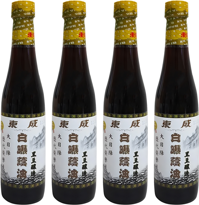 東成 黑豆白曝蔭油, 430ml, 4瓶