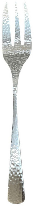 SALUS 佐藤金屬 304不鏽鋼鎚目餐具 蛋糕叉 14 x 2.3cm 20g, 銀色, 1支
