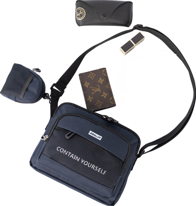 JEBALLOT 拉特里斯 斜背包, 海軍藍