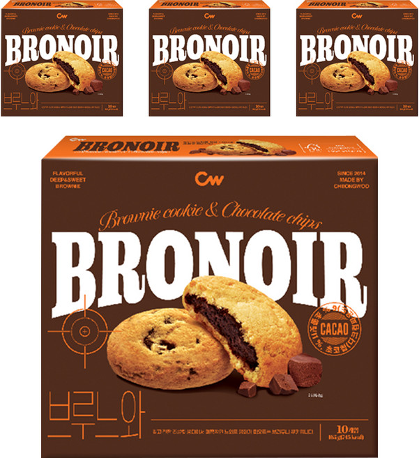 청우식품 브루느와, 165g, 4개