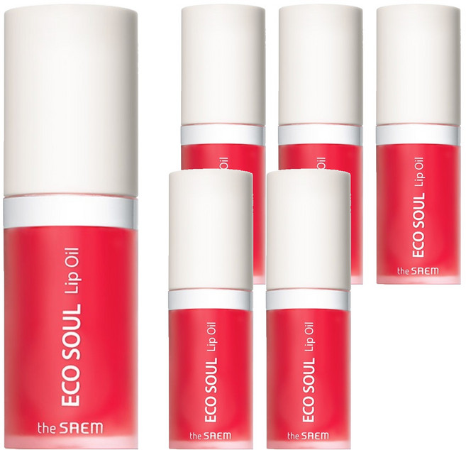 더샘 에코 소울 립 오일, 2 베리베리, 6ml, 6개