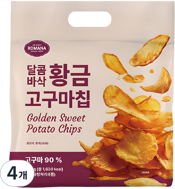 로마나 황금 고구마칩, 4개, 320g