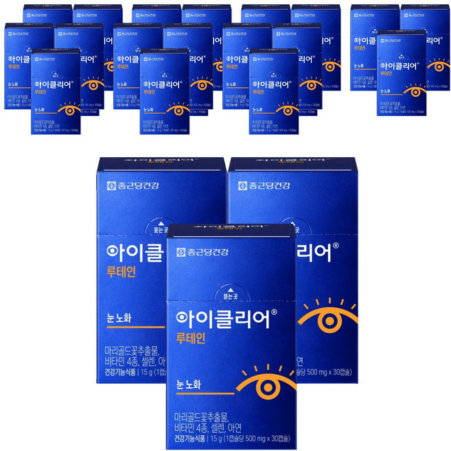 Chong Kun Dang 鍾根堂 Eyeclear 葉黃素&綜合維他命礦物質補充膠囊 15g, 30錠, 24個