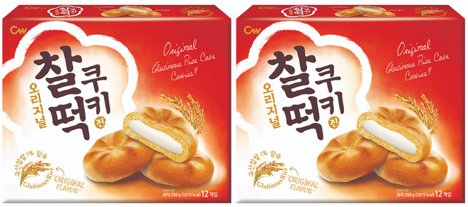 청우식품 찰떡쿠키 오리지널, 258g, 2개