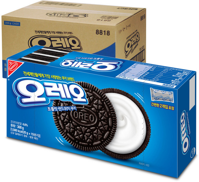 동서 오레오 화이트 샌드위치 쿠키, 300g, 12개