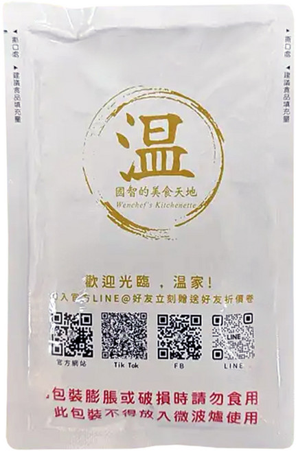 溫國智主廚 麻辣鴨血 常溫保存, 1包, 450g