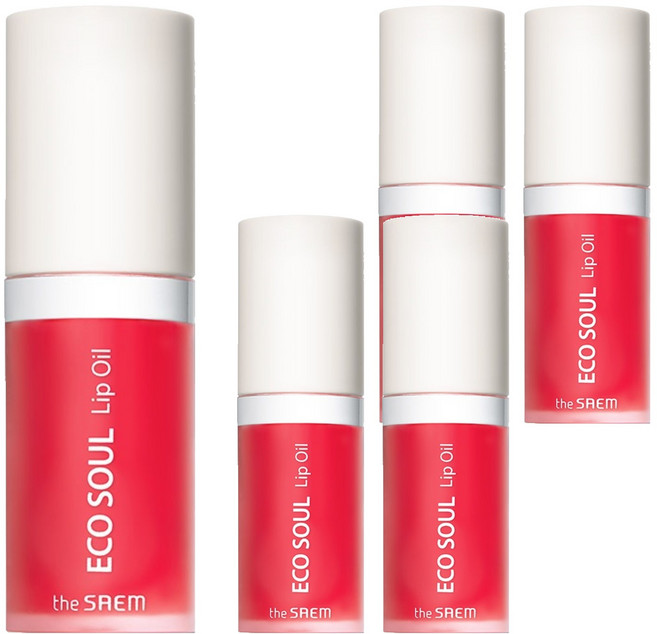 더샘 에코 소울 립 오일, 2 베리베리, 6ml, 5개
