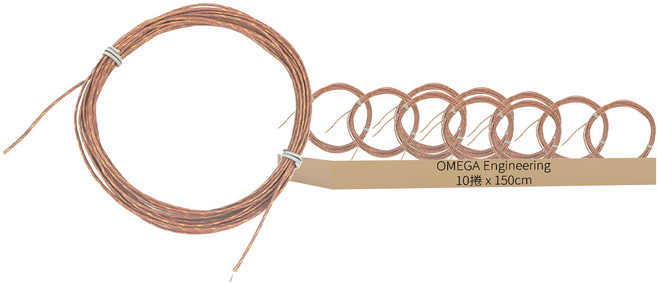 JIAHON 嘉鴻 K型熱電偶測溫線 回溫爐/高溫用 GGK30 線 + 點焊 150cm, 10捲