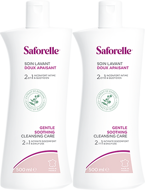 사포렐 젠틀 수딩 클렌징 케어 여성청결제, 2개, 500ml
