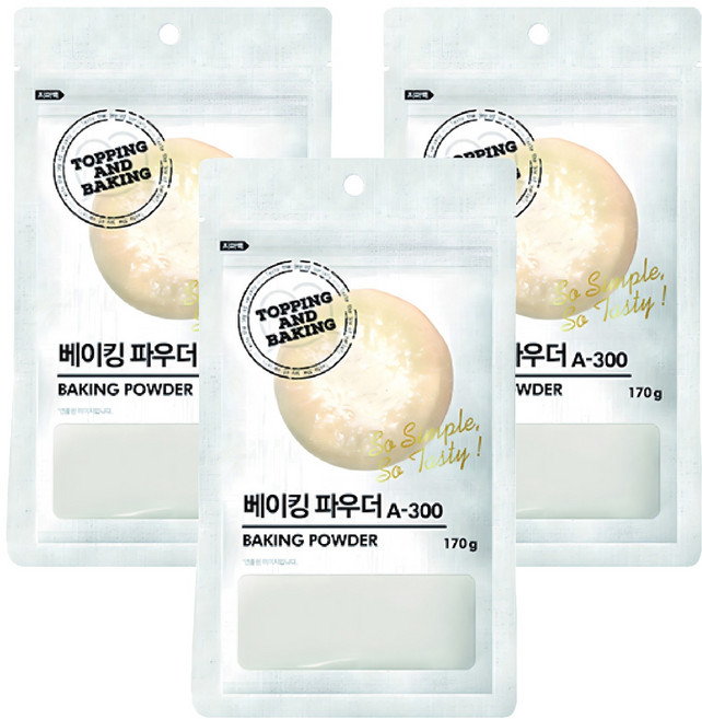 베이킹 파우더 A-300, 170g, 3개