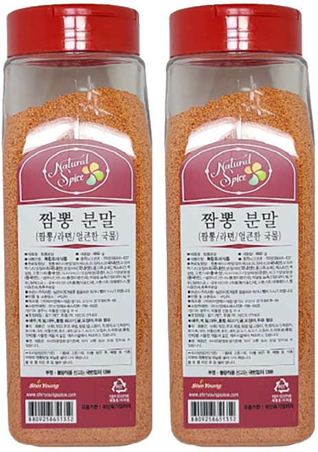 네이쳐 스파이스 짬뽕 분말, 650g, 2개