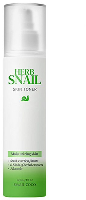 스와니코코 허브 스네일 스킨토너, 1개, 120ml