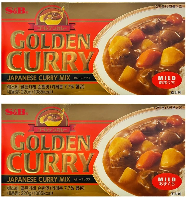 에스앤비골든 카레 순한맛, 220g, 2개 - 쿠팡