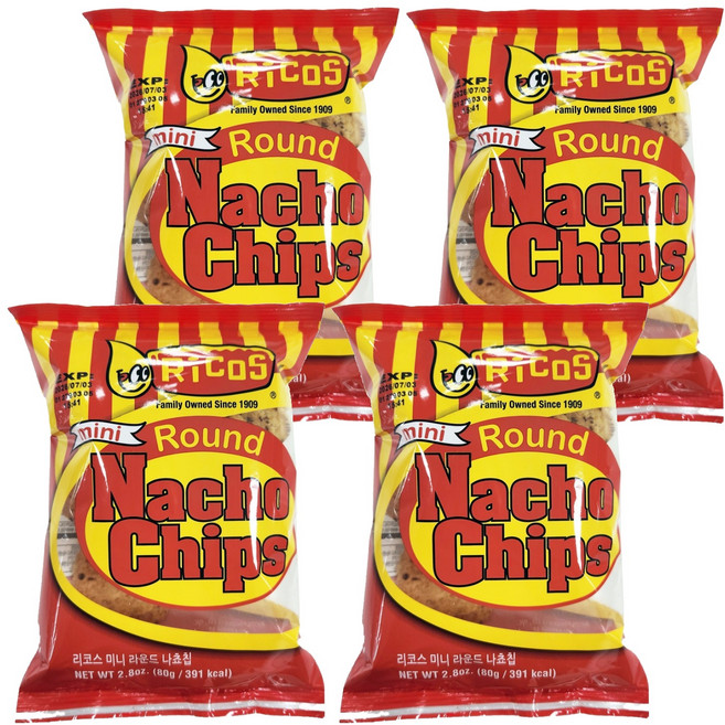 Ricos 瑞可司 迷你圓形玉米片, 100g, 4包