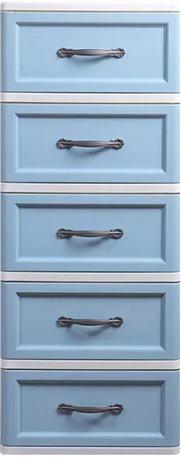 KEYWAY 聯府 藍桂坊收納櫃, 藍色 + 白色, 5層