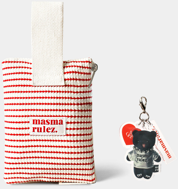 마스마룰즈 스트랩파우치 + 키링 세트
