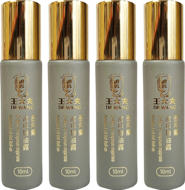 王大夫一條根 滾珠精油露 墨角蘭 三角 7900009 10ml, 4支