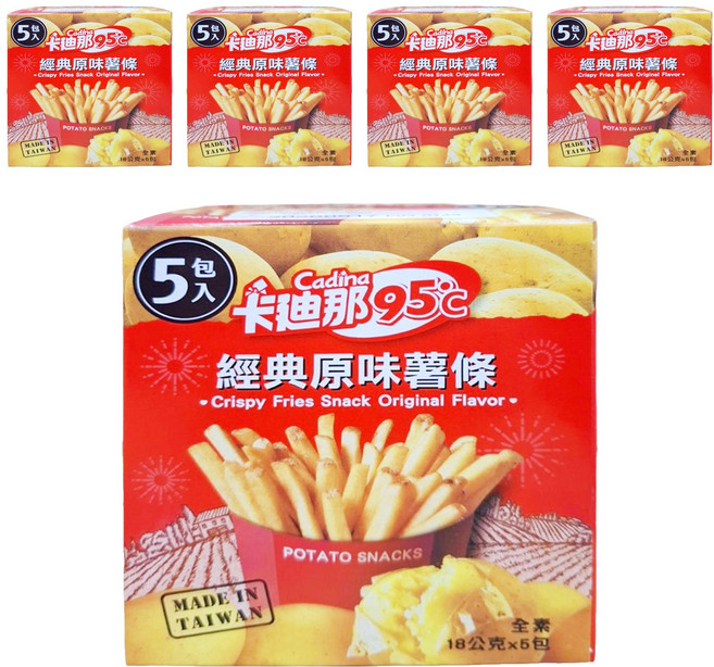 Cadina 卡迪那 95°C 北海道風味薯條, 90g, 5盒
