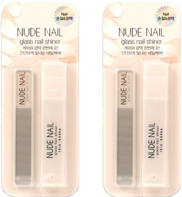 누드네일글라스네일샤이너 글라스 네일 샤이너, 혼합색상, 2개