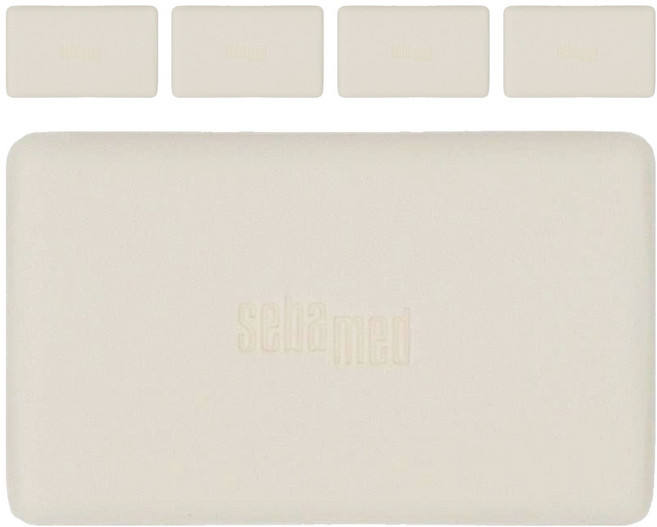 sebamed 施巴 5.5橄欖潔膚皂 適合乾性/中性/敏感性膚質 pH5.5微酸性 無皂鹼不刺激, 150g, 5個
