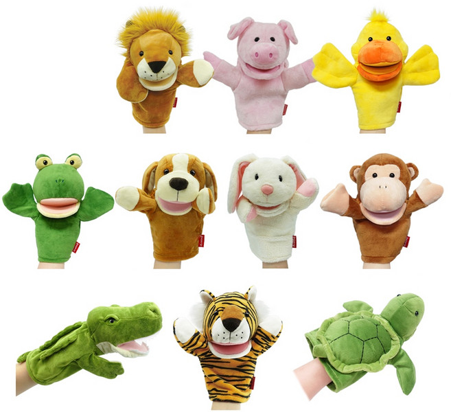 매직캐슬 말하는 손인형 가축 야생 동물 세트, 10종, 1개