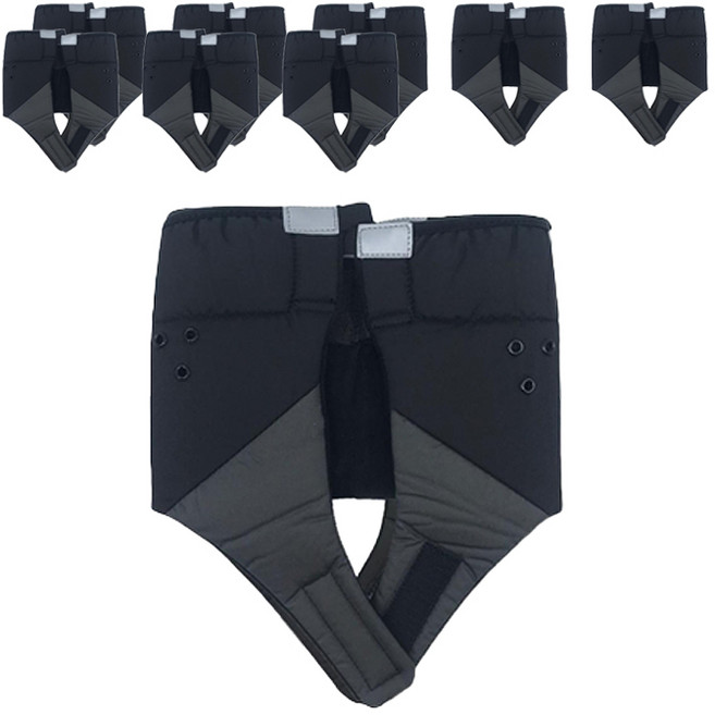 밀리엔 럭키 안전모 방한패딩 귀덮개 LK-007, 블랙, 9개