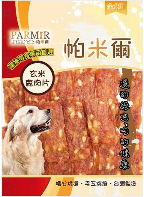 PARMIR 帕米爾 狗零食 玄米鹿肉片, 360g, 1包