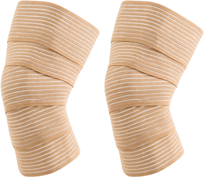 앙멧 다용도 벨크로 압박 밴드 스트랩, 베이지, 2개