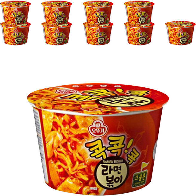 오뚜기 콕콕콕 라면볶이 용기 120g, 10개
