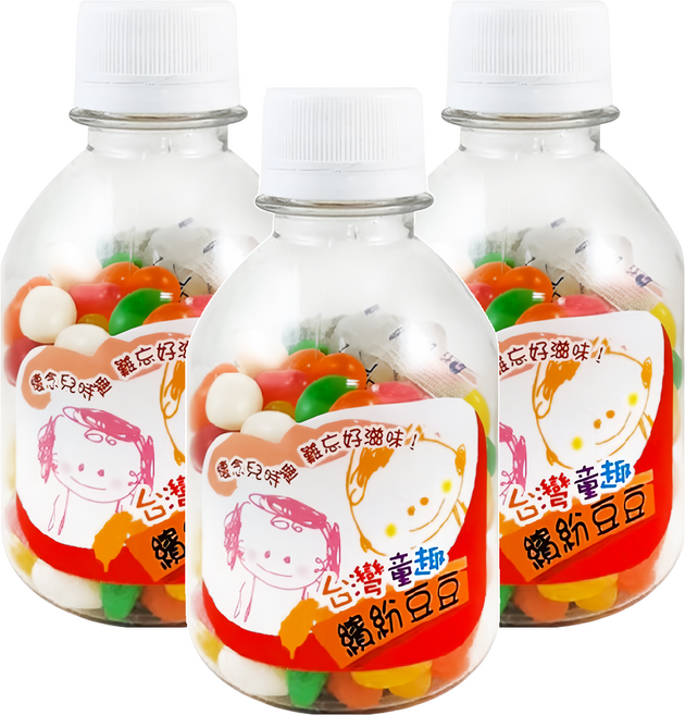 喬鈺 繽紛豆豆糖, 125g, 3罐