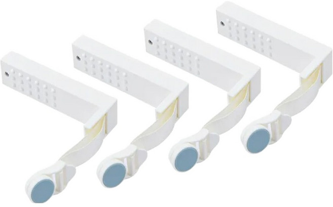 인앳홈 침대 시트 고정기 4P, 블루