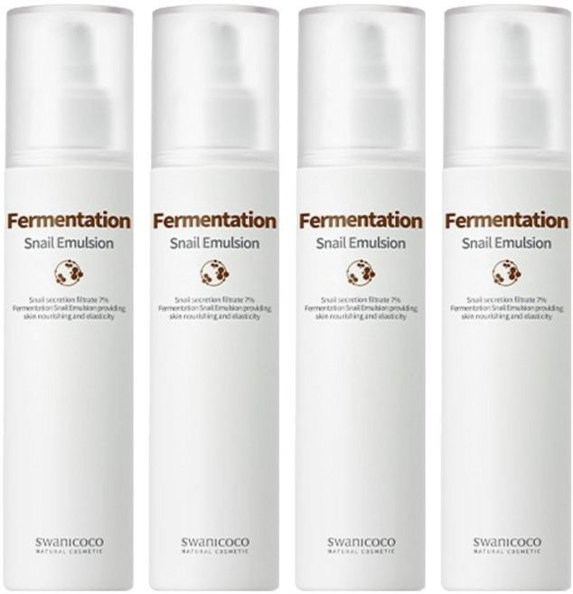 스와니코코 퍼멘테이션 스네일 에멀전, 120ml, 4개