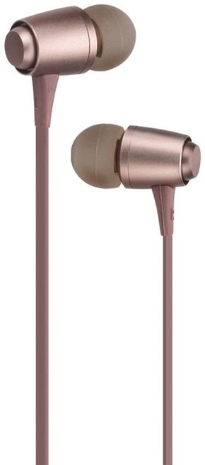 RASTO 美型鋁合金入耳式耳機 120cm, RS9, 藕色