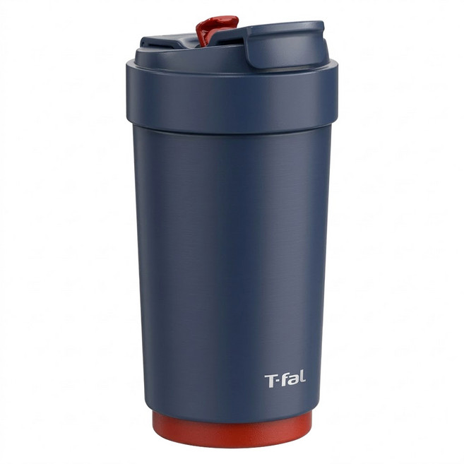 Tefal 特福 小日子系列不鏽鋼咖啡杯, 冷萃藍, 1個, 450ml