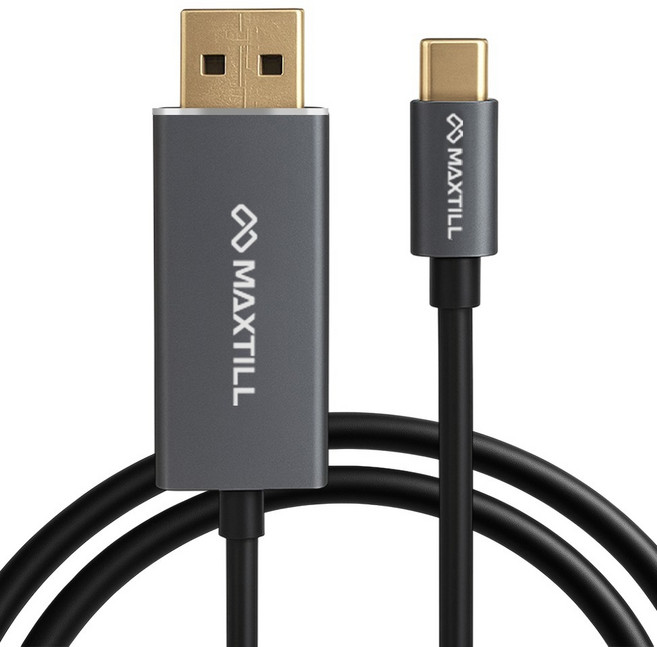 맥스틸 MC CD C타입 to DP 8K 모니터 연결 케이블, 1개, 1m