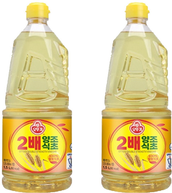 오뚜기 2배 양조식초, 1.5L, 2개