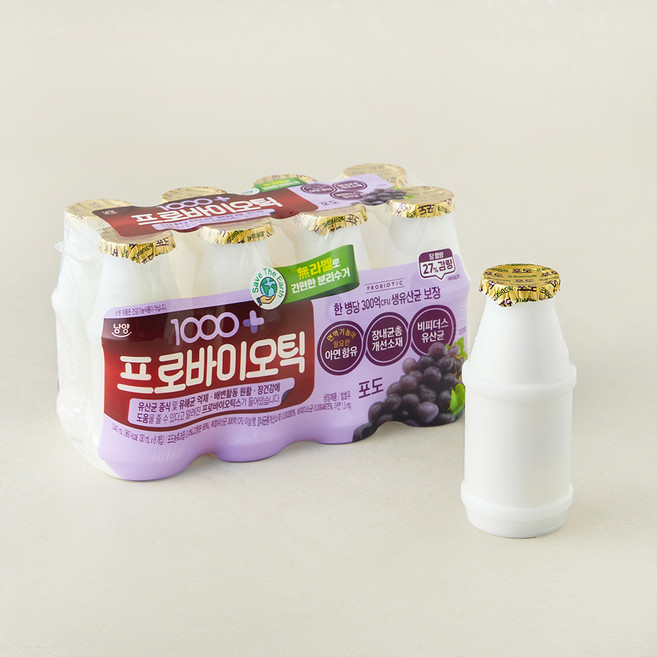 남양유업 1000+ 프로바이오틱 포도, 130ml, 8개입, 1개