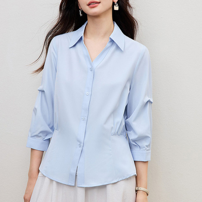 POPLARNC 女款 Laparima 七分袖襯衫 P26FST061914