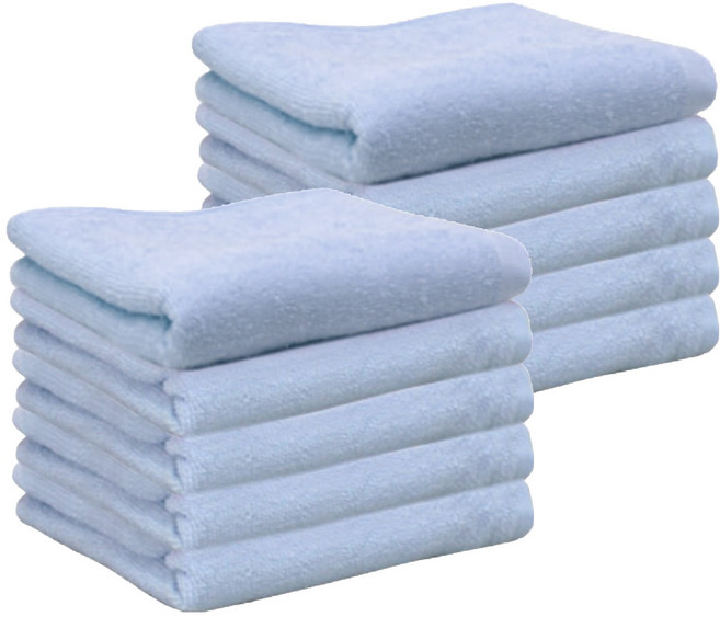 송월타월 CS32 세면타월 55g 30수, 하늘, 10개