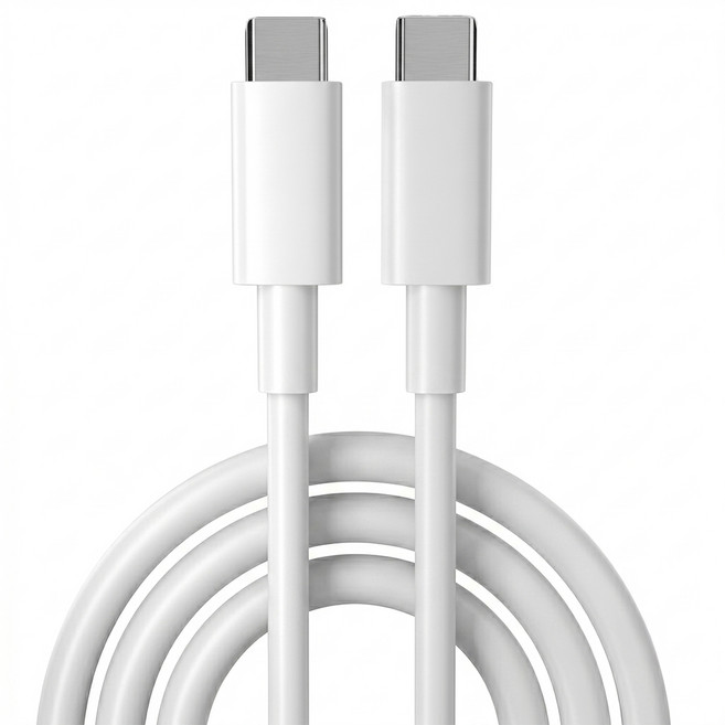 手機充電線 22AWG 溫度保護 石墨烯超導材質 加粗線 CY-H5747, 1m, 1條, 白色