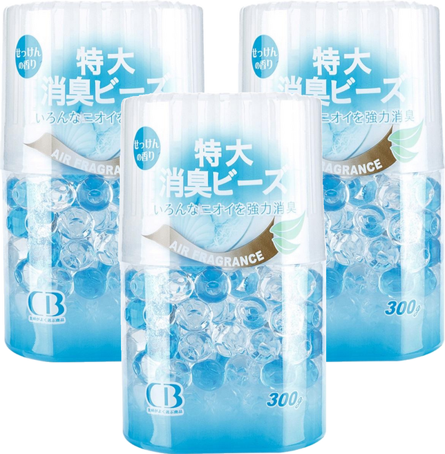 CB 康蓓 特大型消臭珠 晨露清香, 300g, 3罐