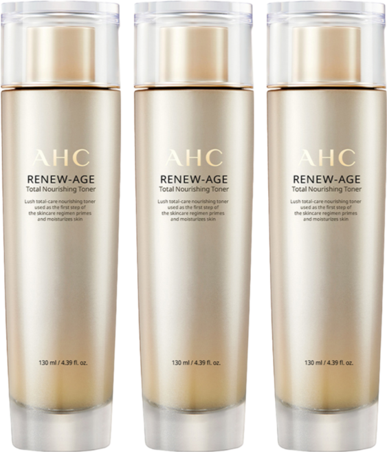 AHC 滋養潤膚化妝水, 130ml, 3瓶