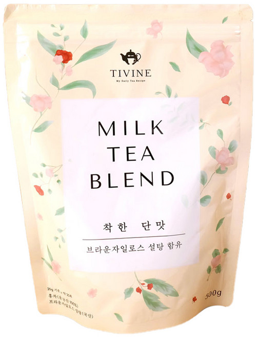 티바인 프리미엄 블랜드 홍차 홈카페 수제밀크티, 500g, 1개입, 1개